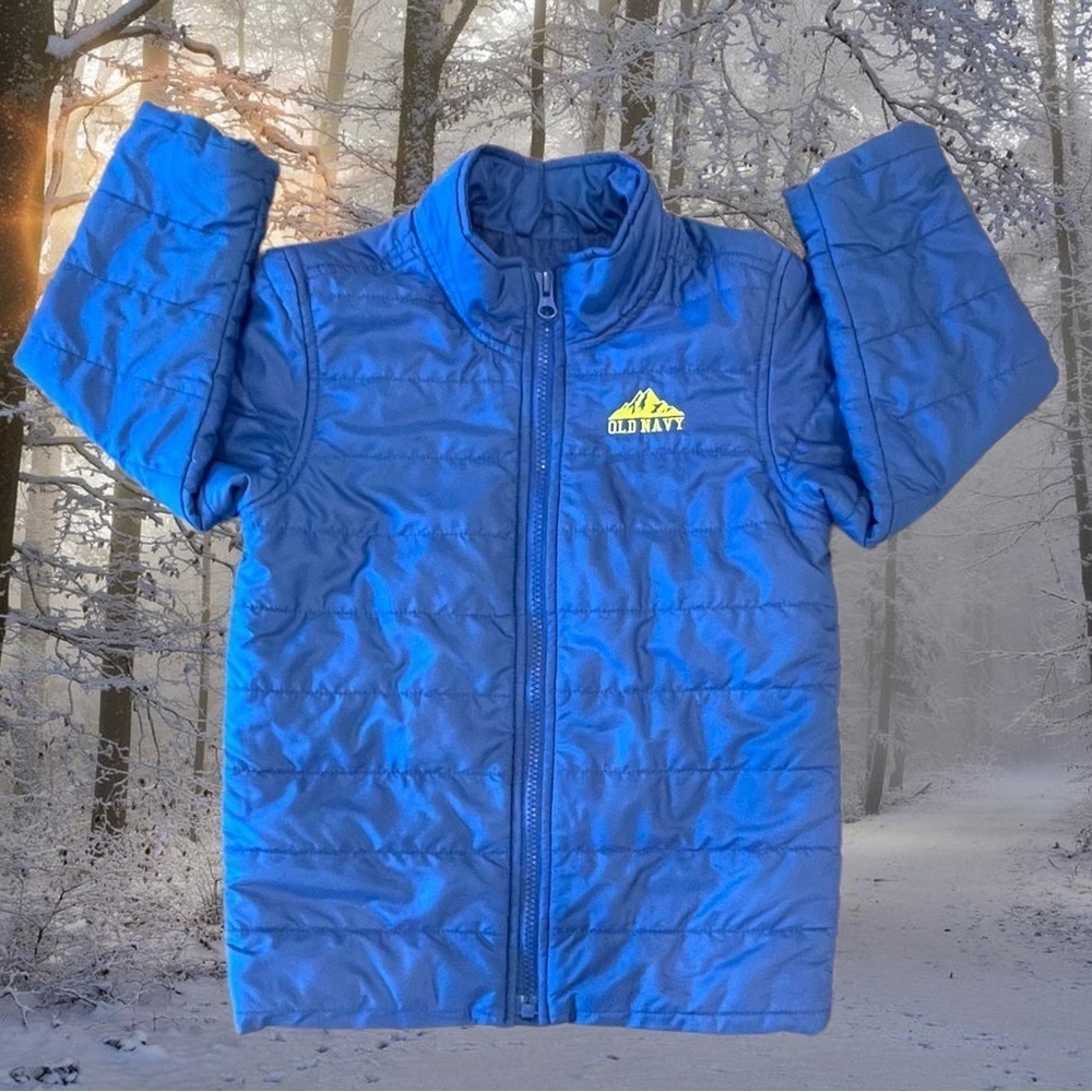𝅺Old Navy 5T Water-Resistance Narrow Channel Royal Blue Puffer Coat